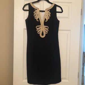 Lilly Pulitzer Janice Black Shift Dress